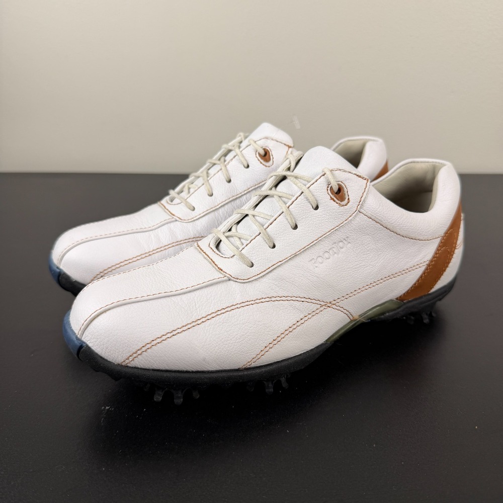 FootJoy Lopro Collection Golf Shoes Women's 6M White Leather Soft Spikes 97003
